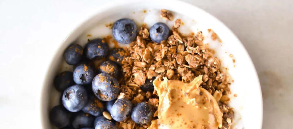 Blueberry granola goat yogurt bowl – milkup.co.id