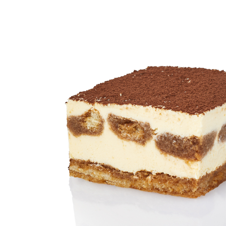 Tiramisu Cake, 350g, plastic reusable container