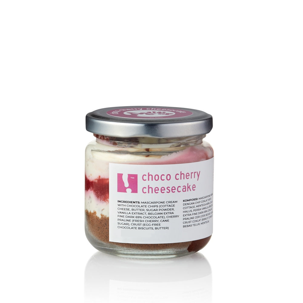 Choco Cherry Cheesecake, no-bake, 210g, glass