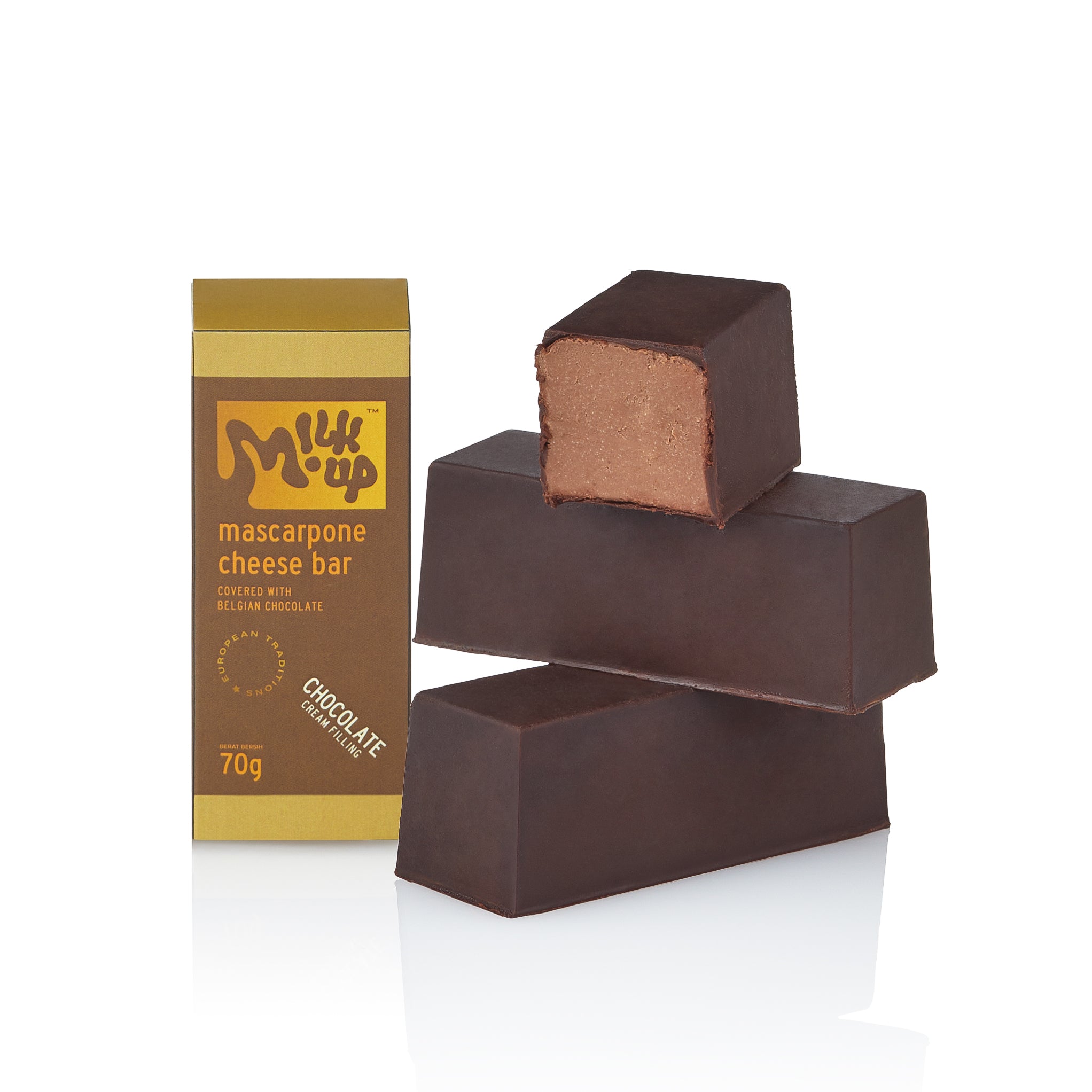 Mascarpone Cheese Bar Chocolate, 70g /each, 3 pcs in a pack