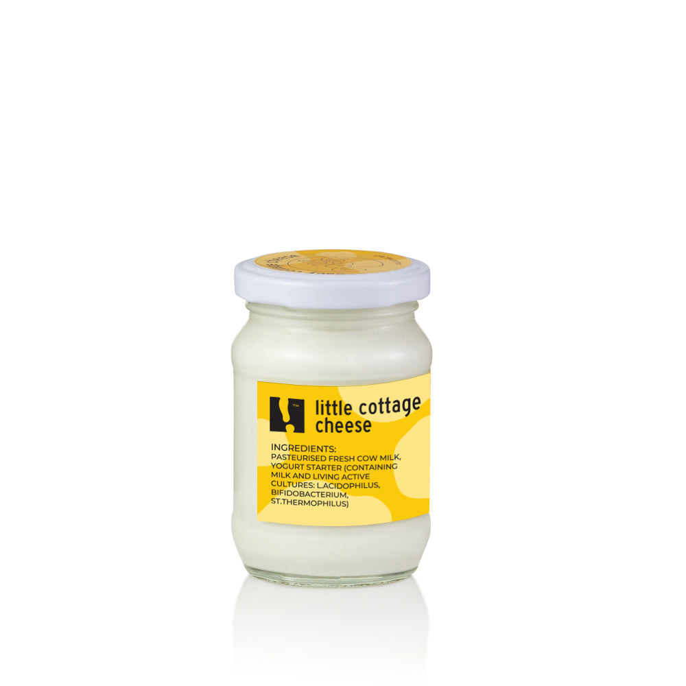 Little Cottage Cheese, sugar-free, 140g, glass