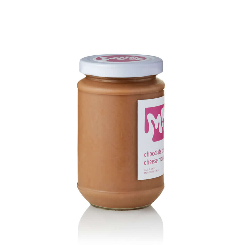 Chocolate Cream Cheese, 330ml, glass in Bali. Milkup dairy products