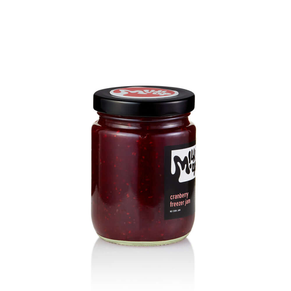 Raw Cranberry Jam, 230ml, glass in Bali. Milkup dairy products
