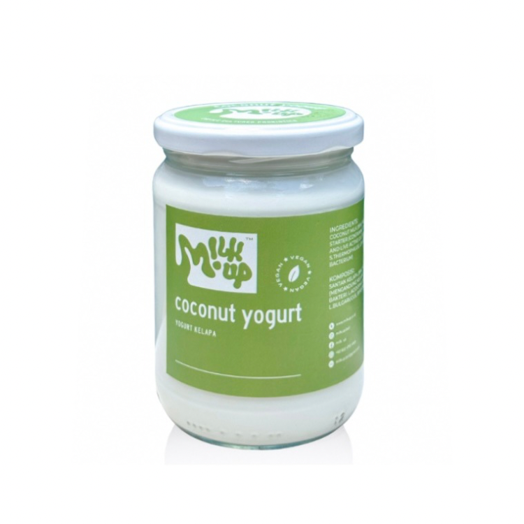 Coconut Yogurt, cupset cultured probiotics, sugar-free, plant-based, 500ml, glass