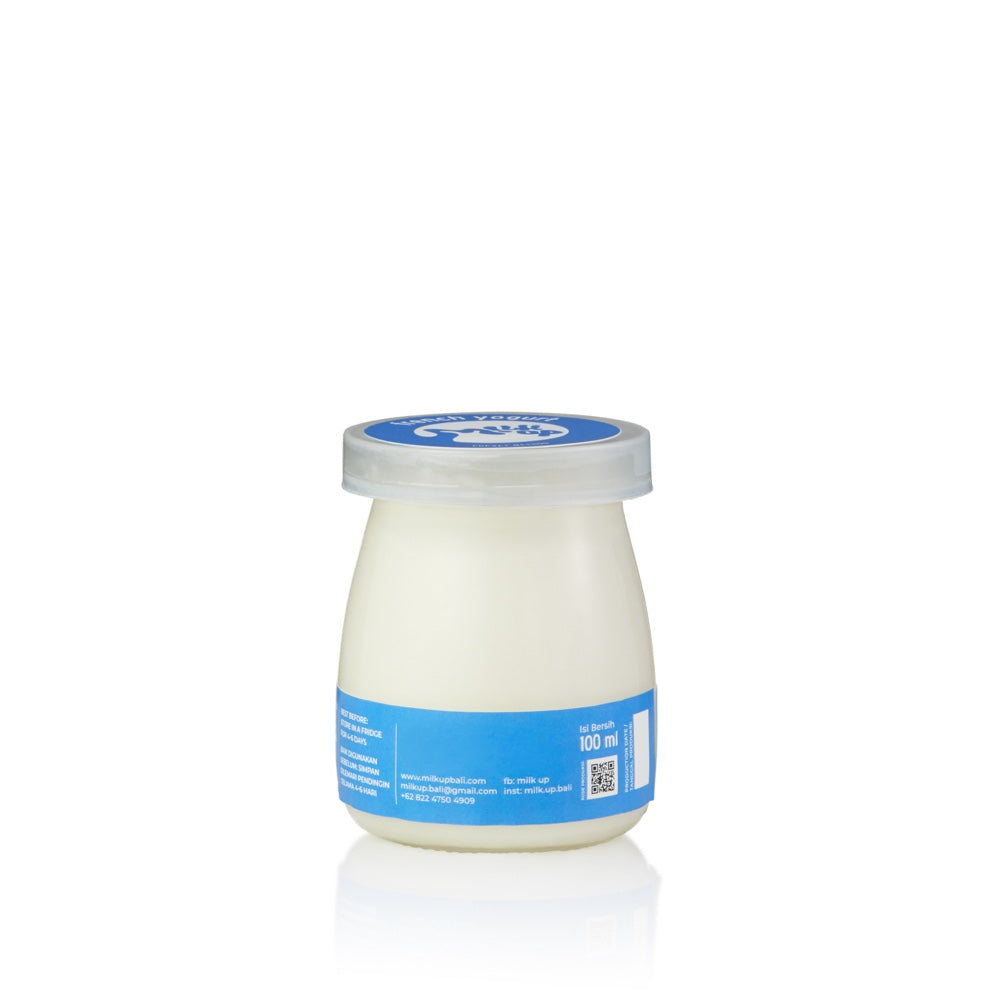 French Yogurt, cupset cultured probiotics, sugar-free, 100ml, glass