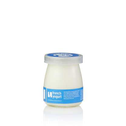 French Yogurt, cupset cultured probiotics, sugar-free, 100ml, glass