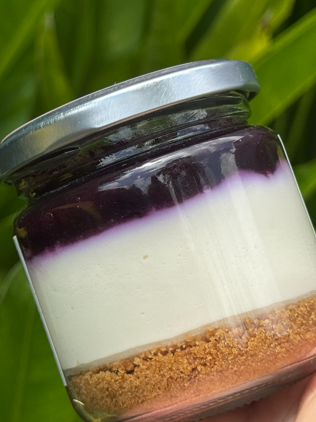 Blueberry Cheesecake, no-bake, 210g, glass