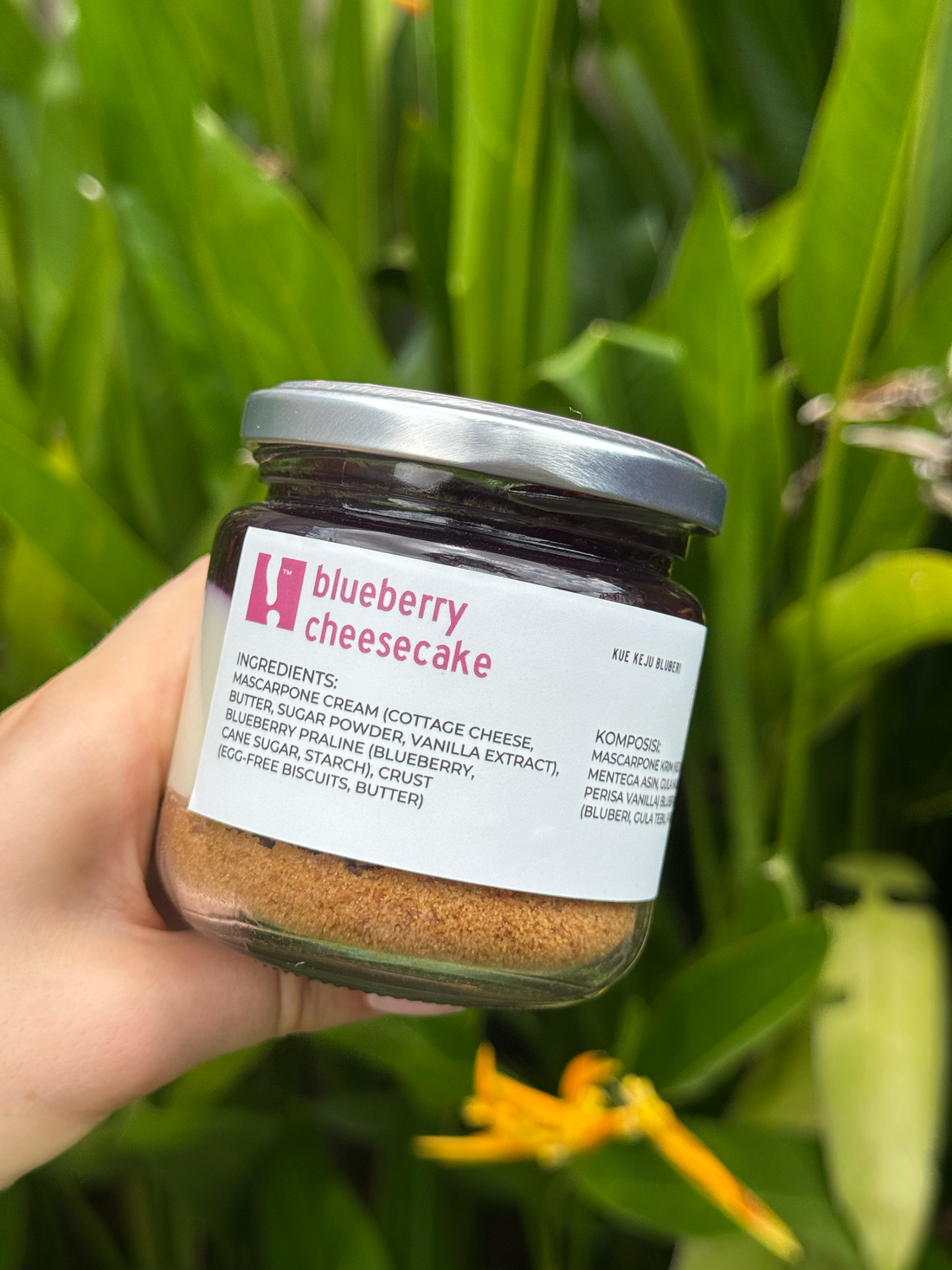 Blueberry Cheesecake, no-bake, 210g, glass