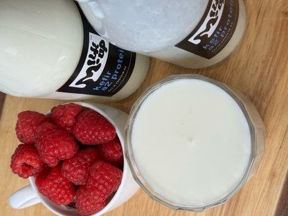 A2 protein Kefir, probiotic drink, sugar-free, 350ml, glass