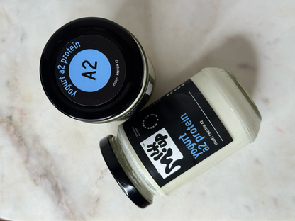 A2 protein Yogurt, cupset cultured probiotics, sugar-free, 330ml, glass