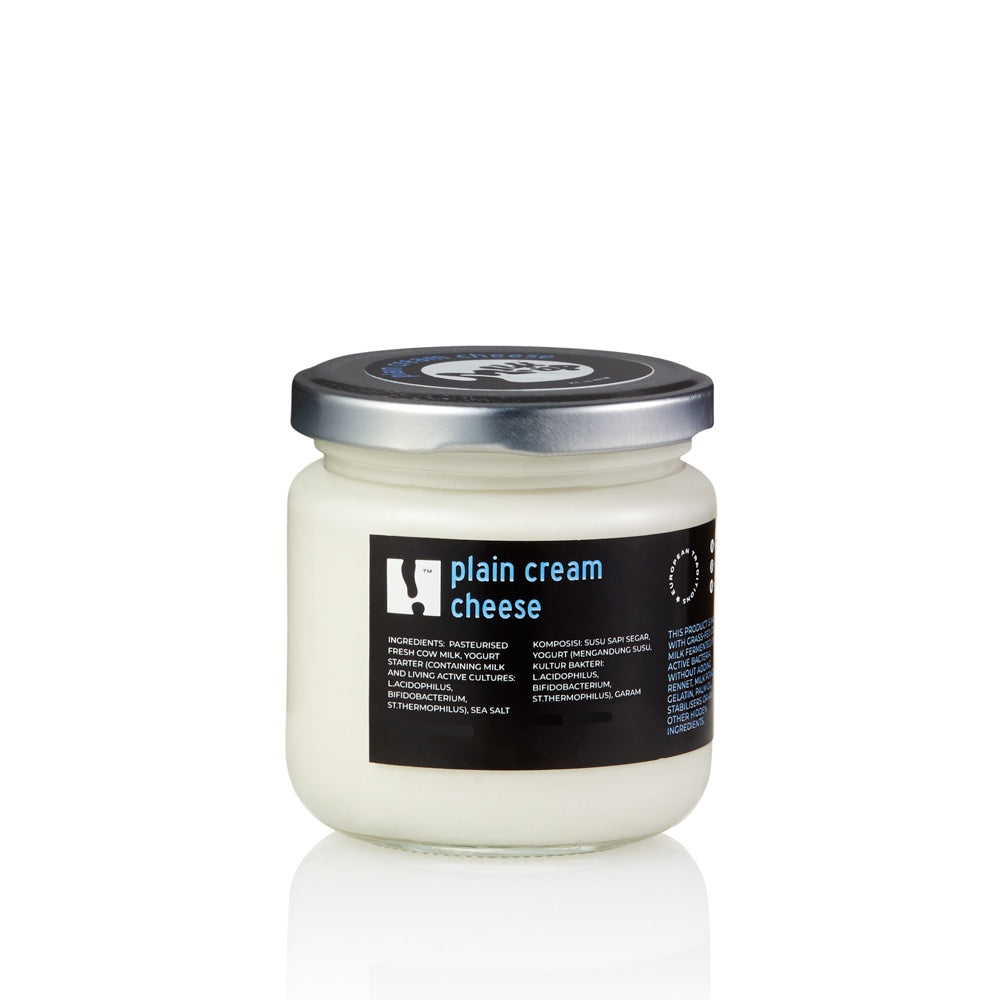 Plain Cream Cheese, sugar-free, 230g, glass