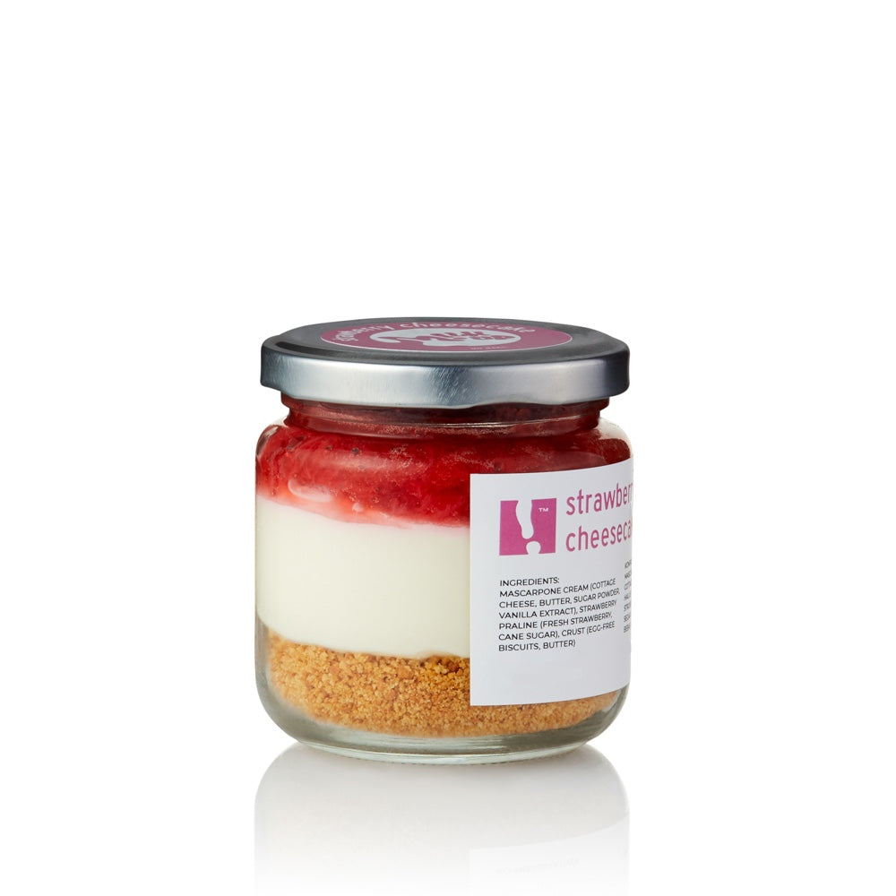 Strawberry Cheesecake, no-bake, 210g, glass