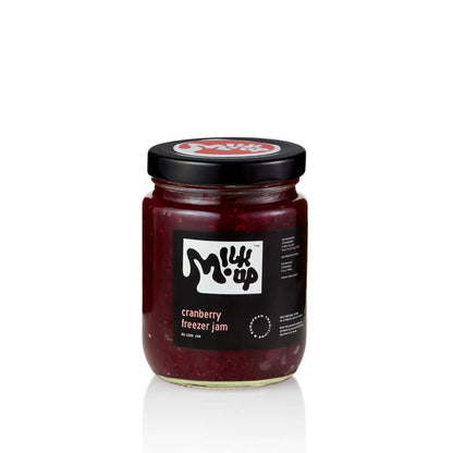 Raw Cranberry Jam, 230ml, glass in Bali. Milkup dairy products