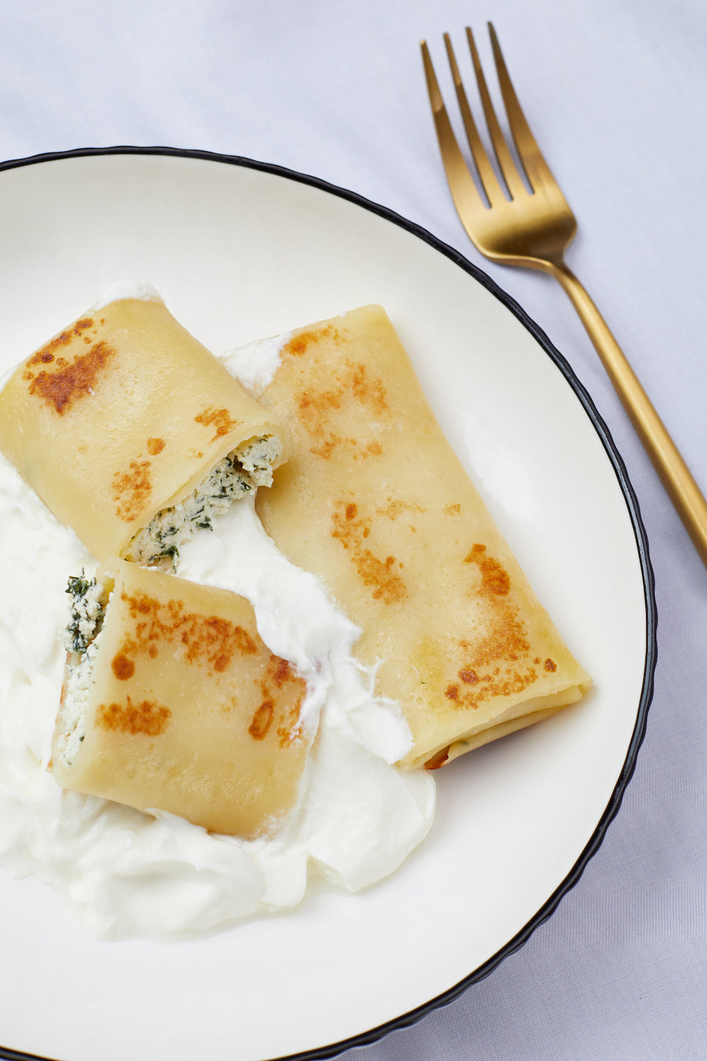 Crepes Cream Cheese with Dill &amp; Parsley 9pcs, 650-700g
