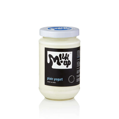 Plain Yogurt glass, 330ml, glass in Bali. Milkup dairy products