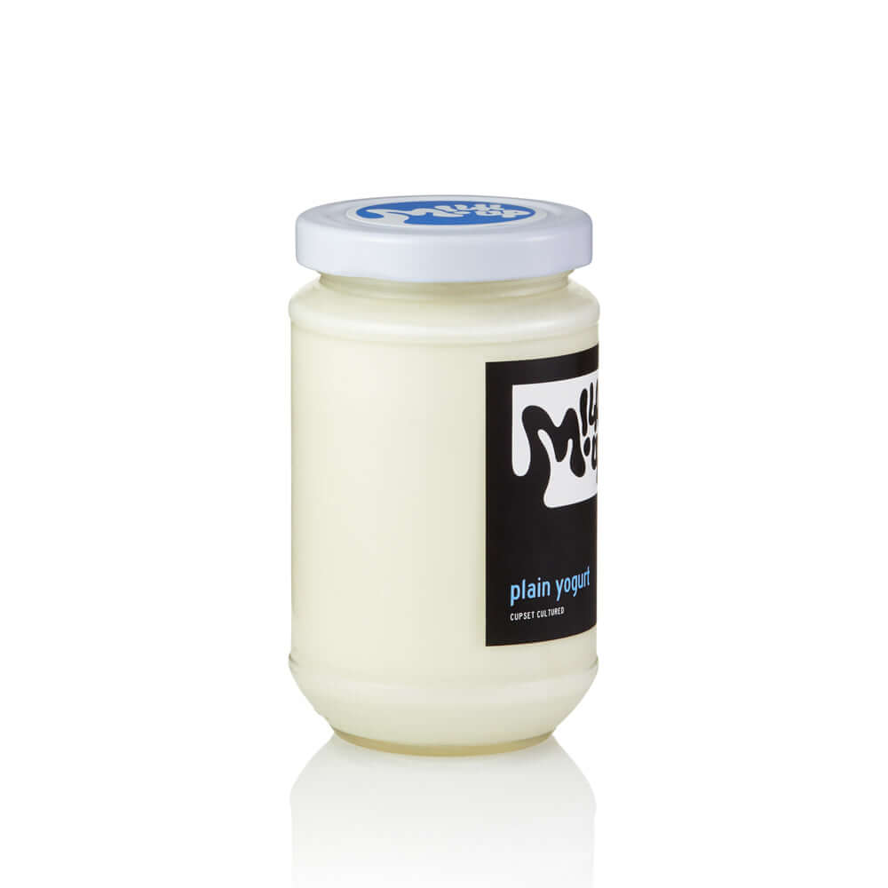 Plain Yogurt glass, 330ml, glass in Bali. Milkup dairy products