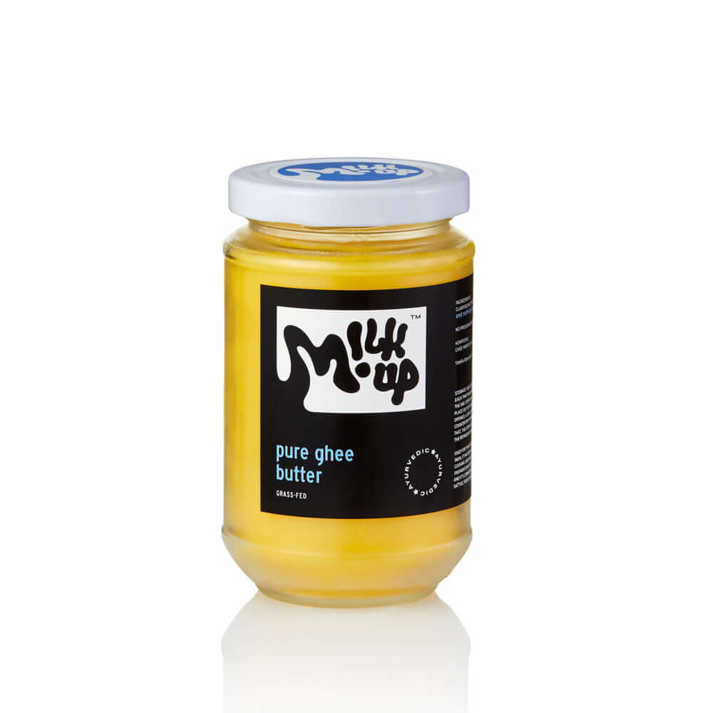 Pure Butter Ghee, 330ml, glass in Bali. Milkup dairy products