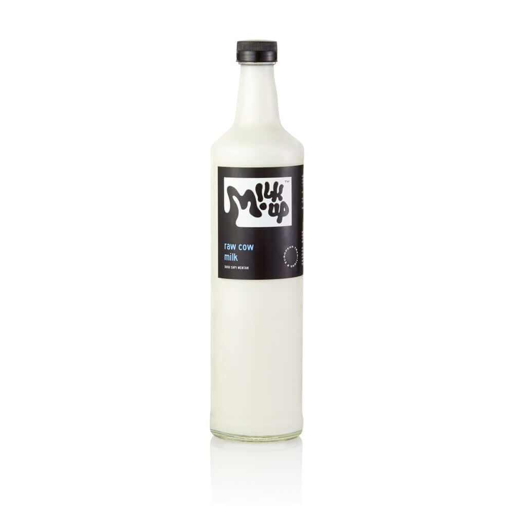 Raw Milk glass, 650ml, glass in Bali. Milkup dairy products