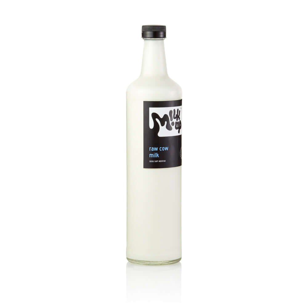 Raw Milk glass, 650ml, glass in Bali. Milkup dairy products