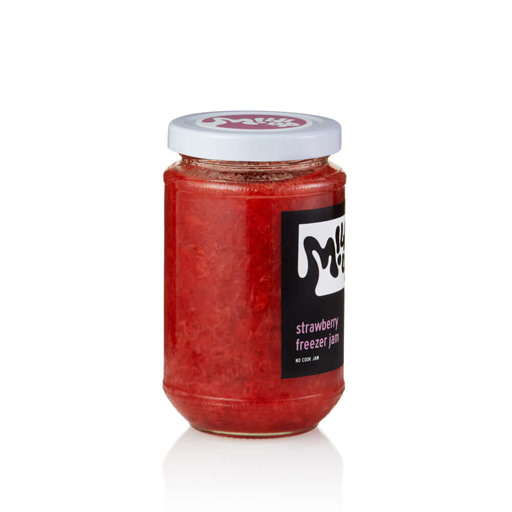 Raw Strawberry Jam, 330ml, glass in Bali. Milkup dairy products