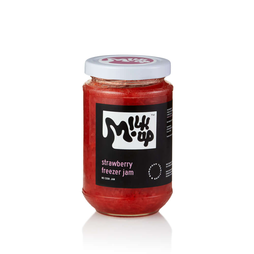 Raw Strawberry Jam, 330ml, glass in Bali. Milkup dairy products